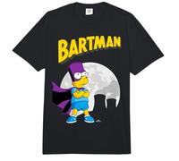 The Simpsons Bartman In Front of Moon & Power Plant Outline Comfort Colors Adult Heavyweight T-Shirt