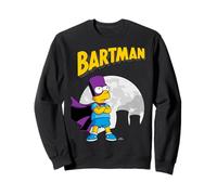 The Simpsons Bartman In Front of Moon & Power Plant Outline Sudadera