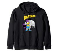 The Simpsons Bartman In Front of Moon & Power Plant Outline Sudadera con Capucha