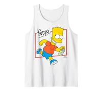The Simpsons El Barto Bart Running & Smiling Dark Text Camiseta sin Mangas