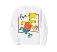 The Simpsons El Barto Bart Running & Smiling Dark Text Sudadera