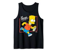 The Simpsons El Barto Bart Running & Smiling Light Text Camiseta sin Mangas