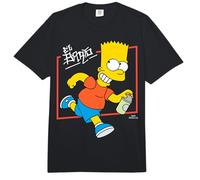The Simpsons El Barto Bart Running & Smiling Light Text Comfort Colors Adult Heavyweight T-Shirt