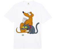 The Simpsons Family Pets Snowball II & Santa's Little Helper Comfort Colors Adult Heavyweight T-Shirt
