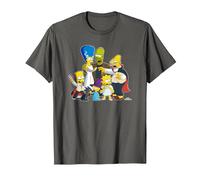 The Simpsons Family Treehouse of Horror Halloween Camiseta, Hombre, Asfalto, L
