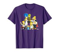 The Simpsons Family Treehouse of Horror Halloween Camiseta, Hombre, Morado, L