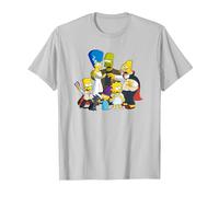 The Simpsons Family Treehouse of Horror Halloween Camiseta, Hombre, Plata, XXL