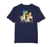The Simpsons Family Treehouse of Horror Halloween Camiseta, Hombre Tallas Grandes, Azul Marino, 6X Alto