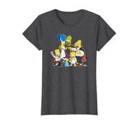 The Simpsons Family Treehouse of Horror Halloween Camiseta, Mujer, Jaspeado Oscuro, XXL