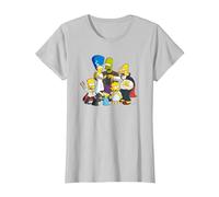 The Simpsons Family Treehouse of Horror Halloween Camiseta, Mujer, Plata, XL