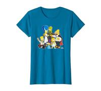 The Simpsons Family Treehouse of Horror Halloween Camiseta, Mujer, Zafiro, S