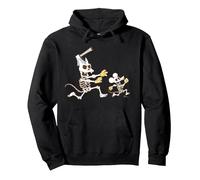 The Simpsons Halloween Itchy & Scratchy Skeleton Chase Sudadera con Capucha, Unisex para Adultos, Negro, XXL