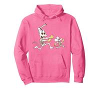 The Simpsons Halloween Itchy & Scratchy Skeleton Chase Sudadera con Capucha, Unisex para Adultos, Rosa Brillante, M