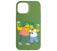 The Simpsons Homer and Barney Cheers to St. Patrick’s Day Carcasa para iPhone 15
