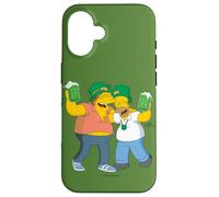 The Simpsons Homer and Barney Cheers to St. Patrick’s Day Carcasa para iPhone 16