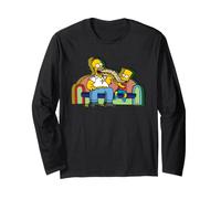 The Simpsons Homer and Bart Sandwich Pop Art Couch Gag Manga Larga