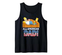 The Simpsons Homer & Bart All-American Dad Father's Day USA Camiseta sin Mangas