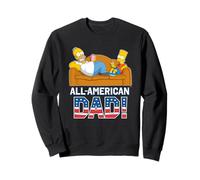 The Simpsons Homer & Bart All-American Dad Father's Day USA Sudadera