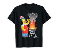 The Simpsons Homer Simpson 4th of July Beer & BBQ Cookout Camiseta