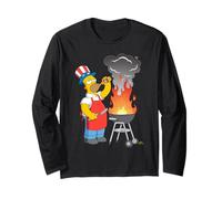 The Simpsons Homer Simpson 4th of July Beer & BBQ Cookout Manga Larga