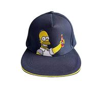 The Simpsons Homer Simpson Navy Snapback Gorra, Azul, talla nica