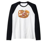 The Simpsons Homer Simpson Santa D'Oh-Ho-Ho Christmas Cookie Camiseta Manga Raglan