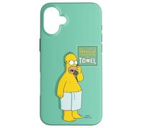 The Simpsons Homer Simpson Speak Up I'm Wearing A Towel Carcasa para iPhone 16 Plus