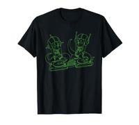 The Simpsons Kang and Kodos Space Rave Alien Party Music DJs Camiseta