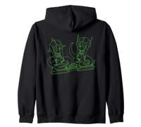 The Simpsons Kang and Kodos Space Rave Alien Party Music DJs Sudadera con Capucha