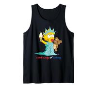 The Simpsons Maggie Little Lady of Liberty 4th of July USA Camiseta sin Mangas