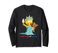 The Simpsons Maggie Little Lady of Liberty 4th of July USA Manga Larga