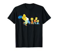 The Simpsons Marge Homer Barba Lisa Maggie Kiss Camiseta