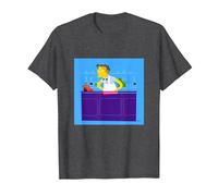 The Simpsons Moe's Tavern Bartender Camiseta, Hombre, Jaspeado Oscuro, 6XL