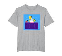 The Simpsons Moe's Tavern Bartender Camiseta, Hombre Tallas Grandes, Gris Jaspeado, 6X Alto