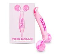 THE SKINNY CONFIDENTIAL Pink Balls - Masajeador facial, esculpir, firme y cincel en segundos, herramienta de escultura facial para drenaje linfático y deshinchamiento, masaje facial profesional
