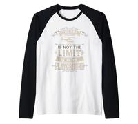 The Sky is Not The Limit Vintage Helicopter Pilot Regalos Camiseta Manga Raglan