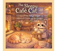 The Sleepy Cafe Cat: A Cozy Coloring Book of Fireside Comfort with Friends, and Quiet Moments