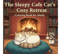 The Sleepy Cafe Cat’s Cozy Retreat: A Relaxing Adult Coloring Book of Warm Hearthside Moments and Whimsical Friends