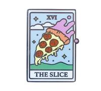 The Slice Pizza Funny Fortune Tarot Card 1.2" Pin de solapa esmaltado, 1.2 Inches, Esmalte, Esmalte