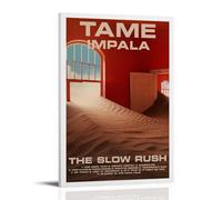 The Slow Rush de Tame ImpalaArt - Impresión en lienzo de pinturas al óleo, reproducción moderna en lienzo, ilustraciones abstractas de paisajes impresos en lienzo, arte de pared para decoración del