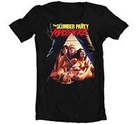 The Slumber Party Massacre Retro 1980s Horror Movie Graphic tee Vintage tee Round Neck Unisex Tops Men's 100% Cotton Short-Sleeve T-Shirts XXL