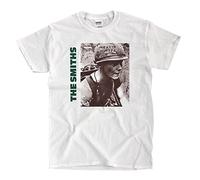 The Smiths - Camiseta de Manga Corta, diseño con Texto Meat Is Murder, Color Blanco - - XX-Large