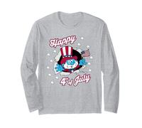 The Smurfs 4th of July Papa Smurf Uncle Sam USA Cartoon Manga Larga