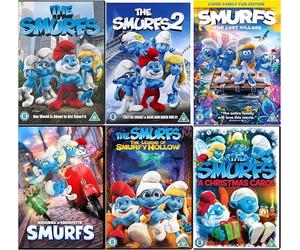 The Smurfs 6 Movie DVD Collection - The Smurfs / The Smurfs 2 / The Smurfs: The Legend Of Smurfy Hollow / The Smurf's Christmas Carol / Smurfs: The Lost Village / Smurfs (2025) DVD