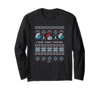The Smurfs A Merry Smurfy Christmas Ugly Sweater Manga Larga