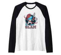 The Smurfs Big Slam The Best Baseball Batter Camiseta Manga Raglan
