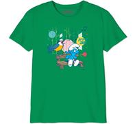 The Smurfs Bosmurfts025 Camiseta, Verde Prado, 8 Años para Niños