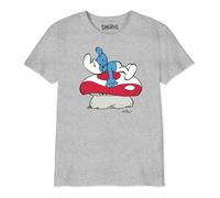 The Smurfs Bosmurfts029 Camiseta, Gris Melange, 14 años para Niños