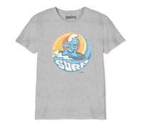The Smurfs Bosmurfts035 Camiseta, Gris Melange, 12 años para Niños