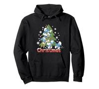 The Smurfs Christmas Tree & Snowflakes Sudadera con Capucha